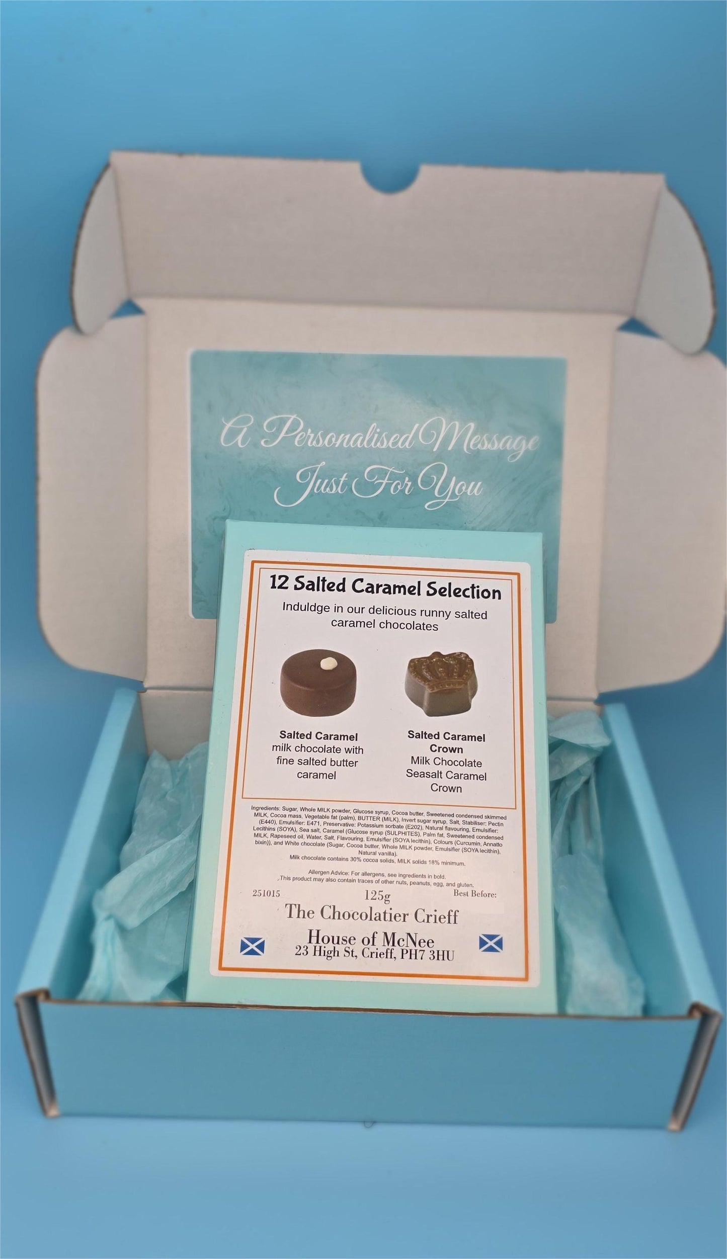 12 Salted Caramel Chocolates Selection